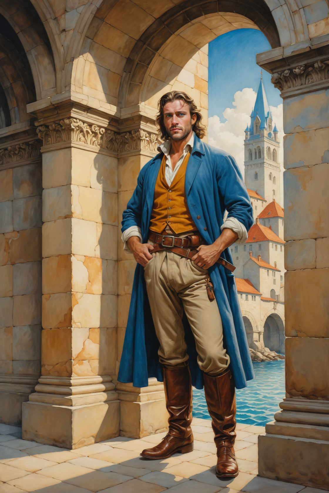 20240115212145 1975444193 by NC Wyeth and Joseph Stella in the style of Christophe Vacher, building, oil and watercolor pastel_lora_oil_and_watercolor_pas.png